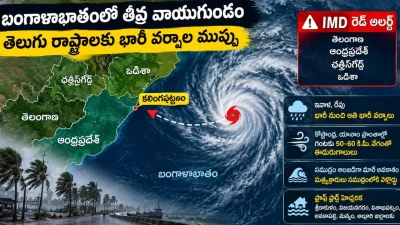 బంగాళాఖాతంలో తీవ్ర వాయుగుండం.. కళింగపట్నం సమీపంలో తీరం దాటే అవకాశం